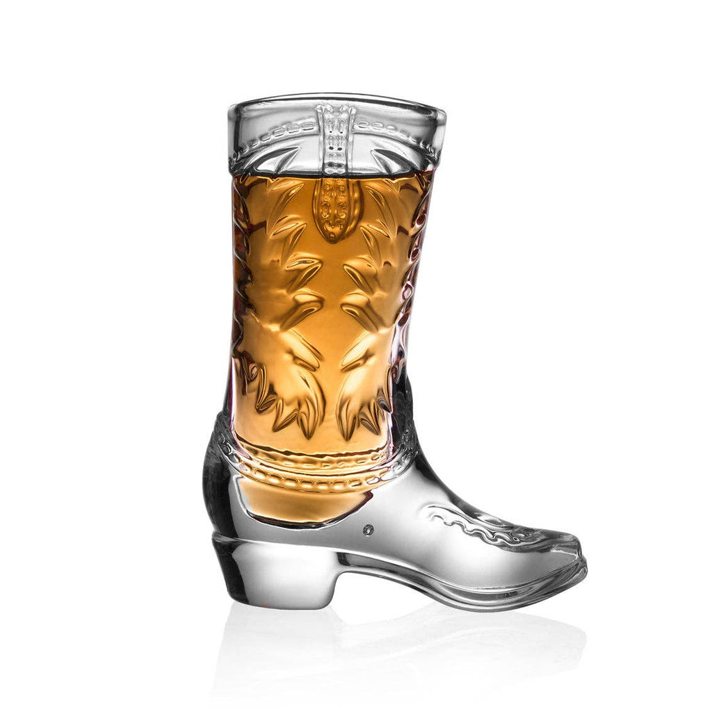 Crystal Cowboy Boot Shot Glass, Set of 6