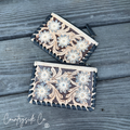 Stella Tooled Leather Zipper Wallet