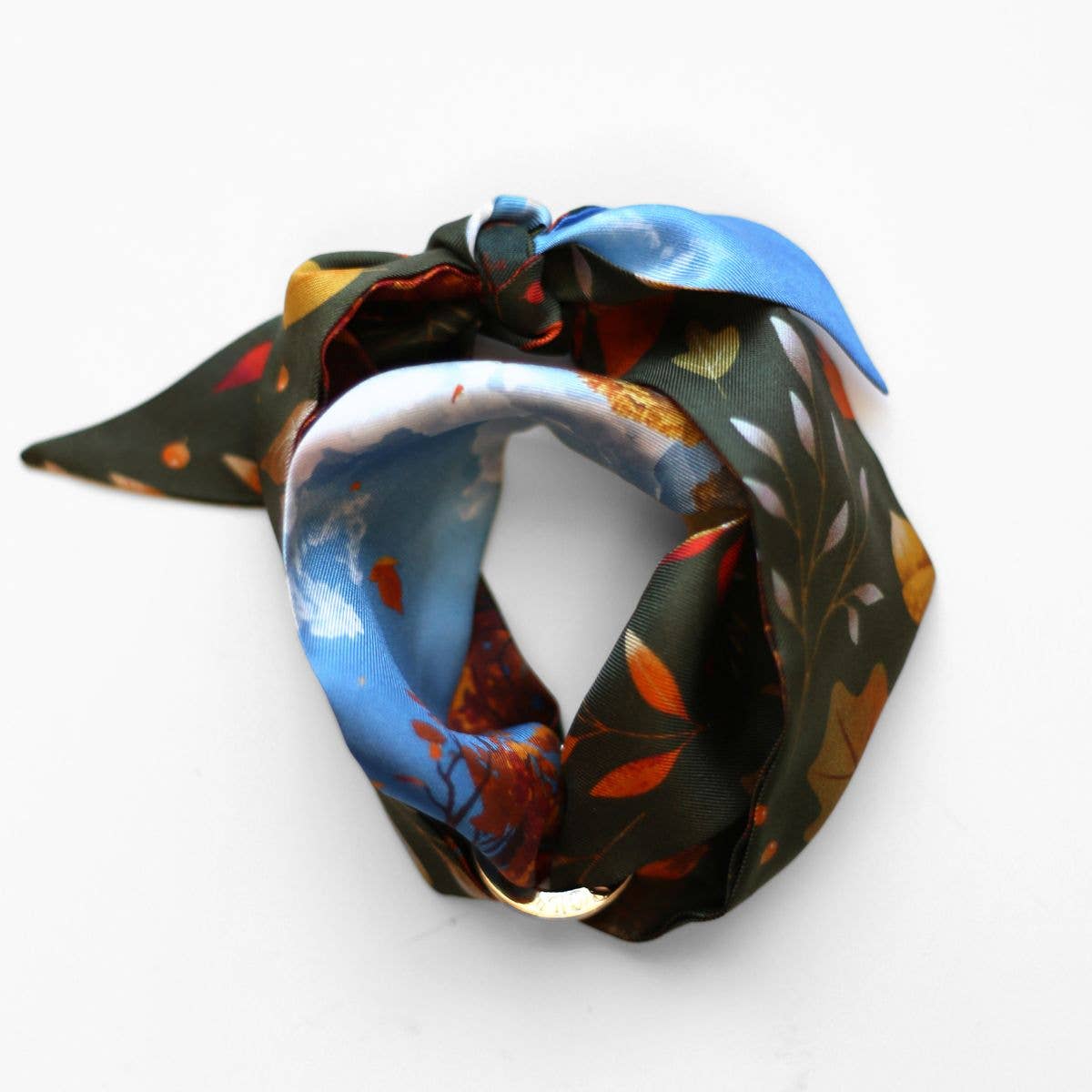 Country Squirrels Silk Twilly Scarf