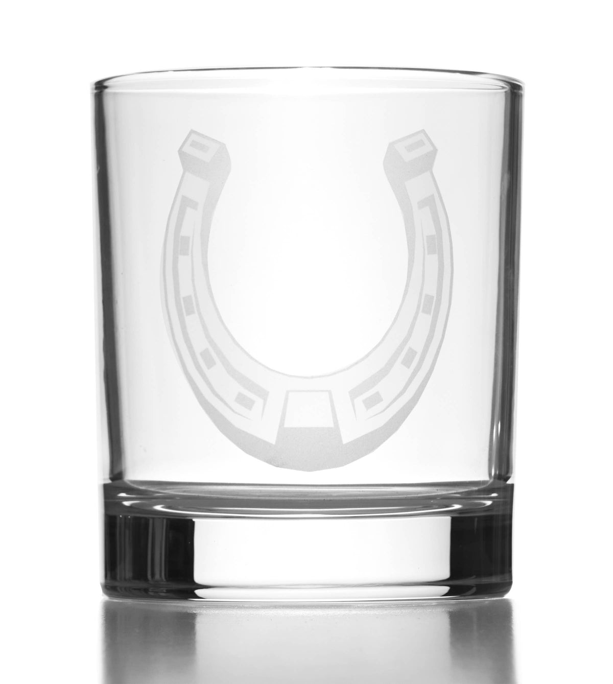 Western Horseshoe Double Old-Fashioned Whiskey Glass