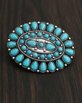 Western Turquoise Stone Belt Buckle