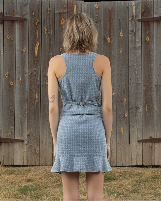 Laser Cut Skirt and Vest Set