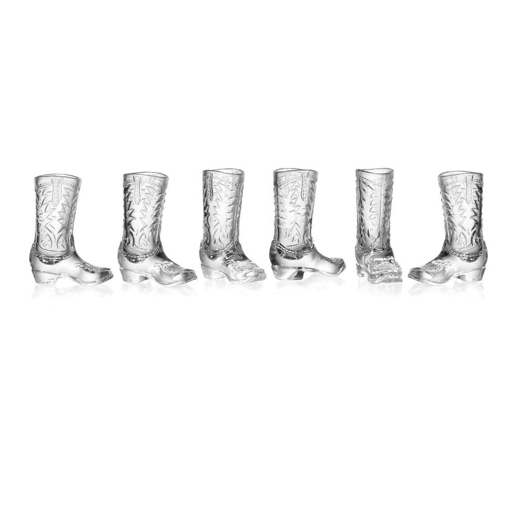 Crystal Cowboy Boot Shot Glass, Set of 6