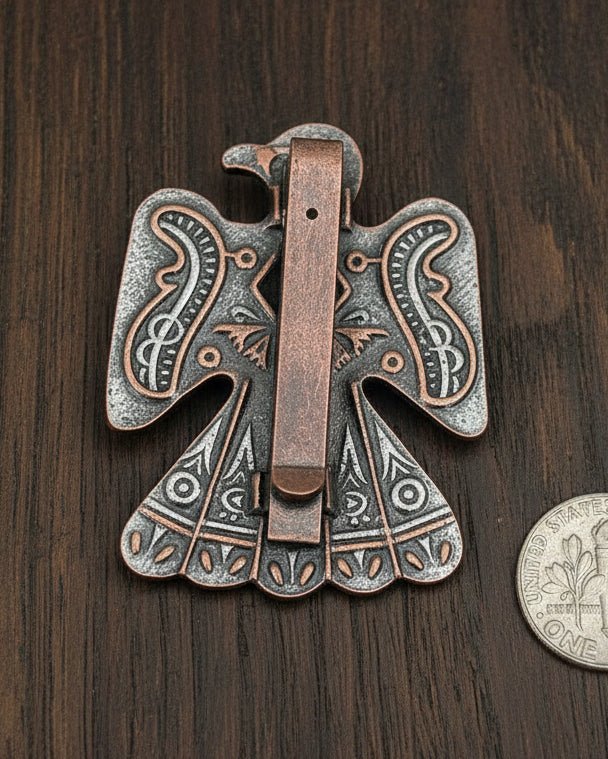 Copper Metal Eagle Scarf / Wild Rag Slide - The Farmstead Workshop