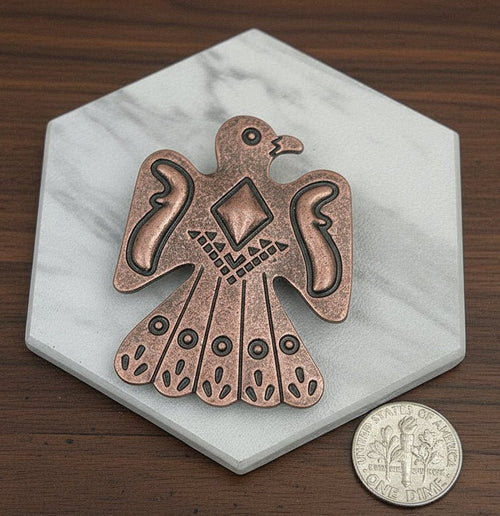 Copper Metal Eagle Scarf / Wild Rag Slide - The Farmstead Workshop
