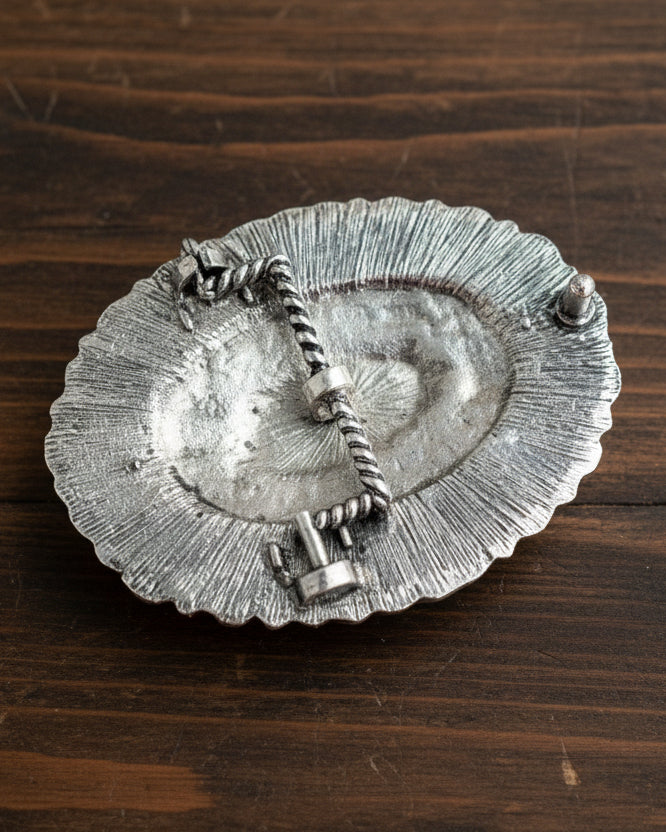 Western Turquoise Stone Belt Buckle