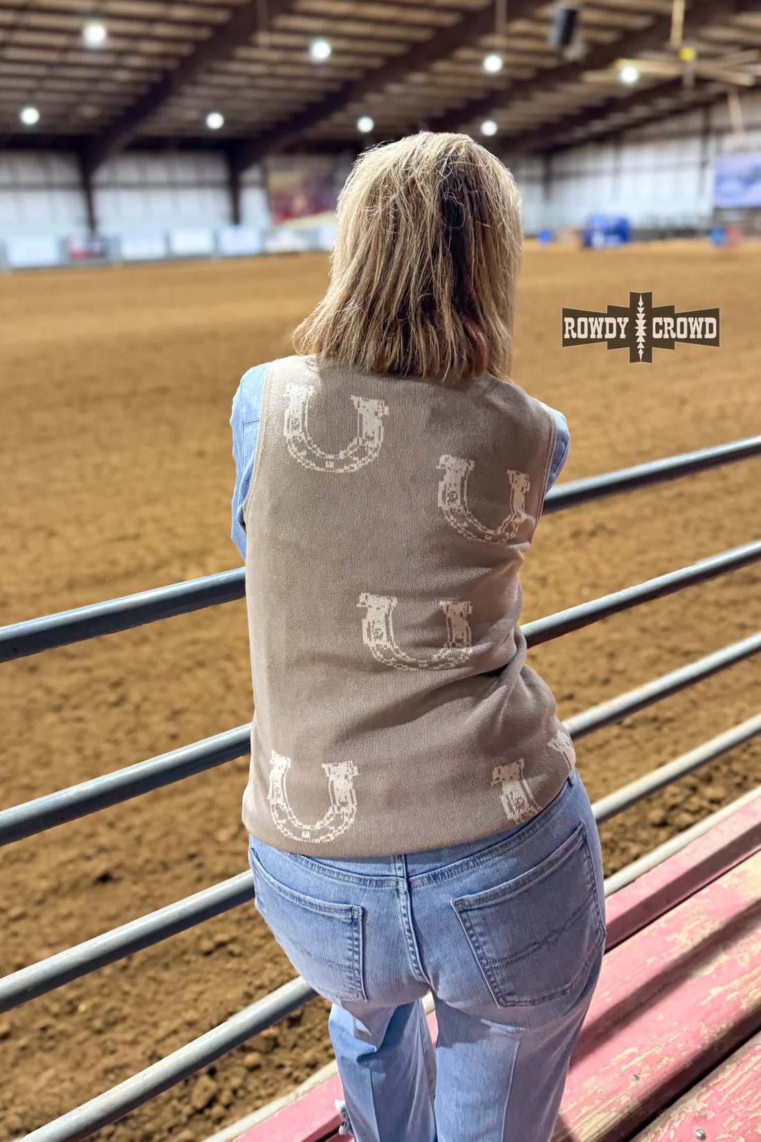 Horseshoe Honey Sleeveless Sweater - The Farmstead Workshop