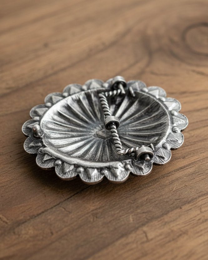 Western Concho Belt Buckle - The Farmstead Workshop